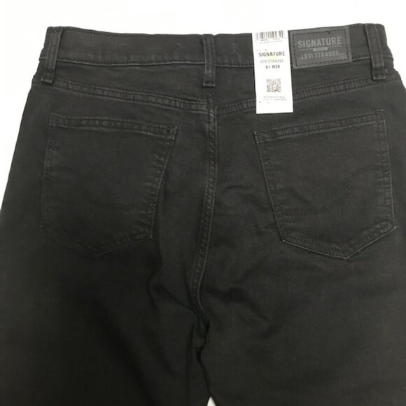 NWT Levi Strauss Signature Gold Women's Heritage High Rise Straight Black Jeans - Picture 7 of 13